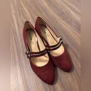 Lifestride burgundy heels - Size 7.5
